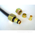 Cutting ring pipe nut insert 3 pieces fitting for nylon tube